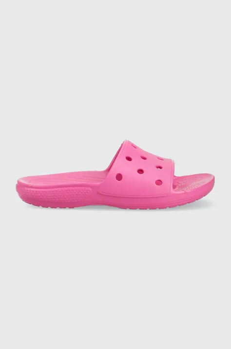 Crocs sliders Classic slide women's pink color