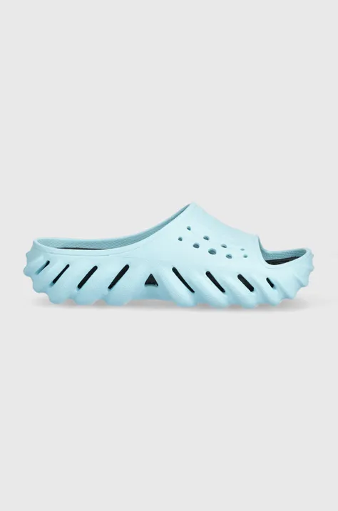 Crocs sliders Echo slide women's blue color 208170