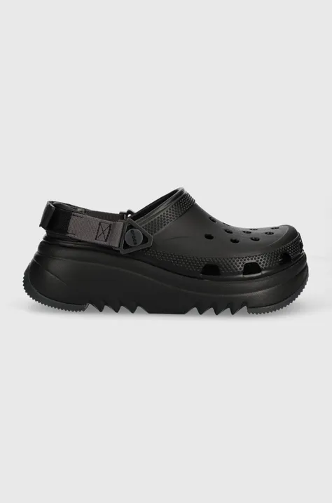 Šľapky Crocs Classic Hiker Xscape Clog dámske, čierna farba, na platforme, 208365