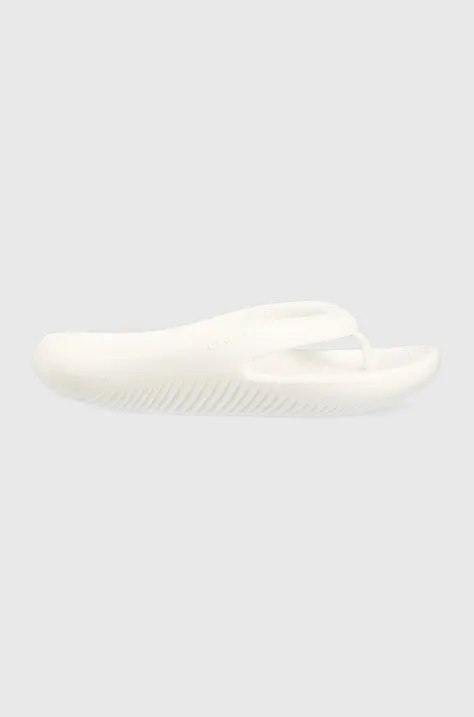 Japonke Crocs Mellow Flip ženske, bela barva, 208437