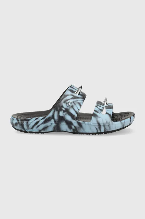 Crocs klapki Classic Rebel Sandal damskie kolor niebieski 208338