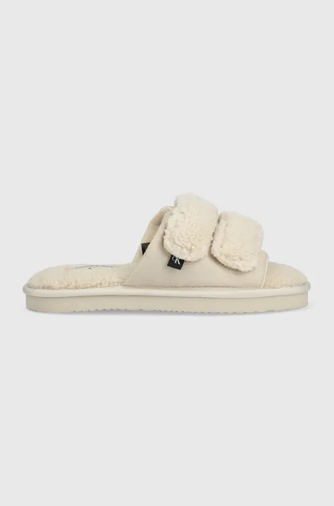 Calvin Klein Jeans papucs HOME SLIDE VELCRO SHEARLING