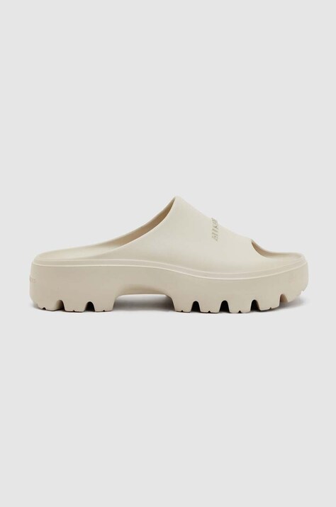 AllSaints papuci Eclipse Flatform femei, culoarea bej WF561Y