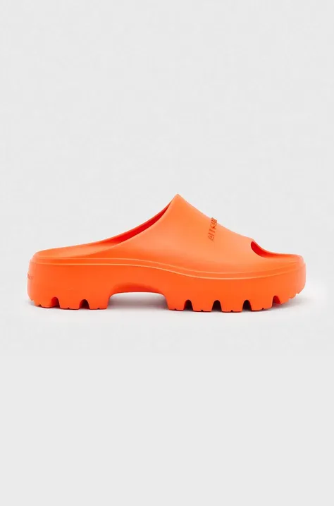 Pantofle AllSaints dámské, oranžová barva