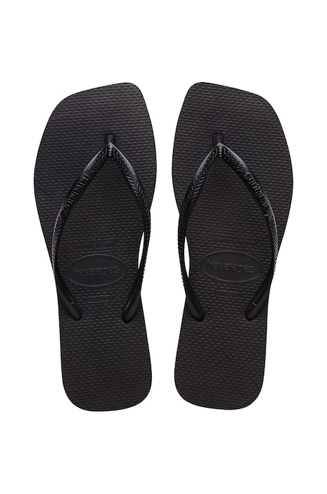 Havaianas japonki SQUARE damskie kolor czarny na płaskim obcasie 4148301.0090