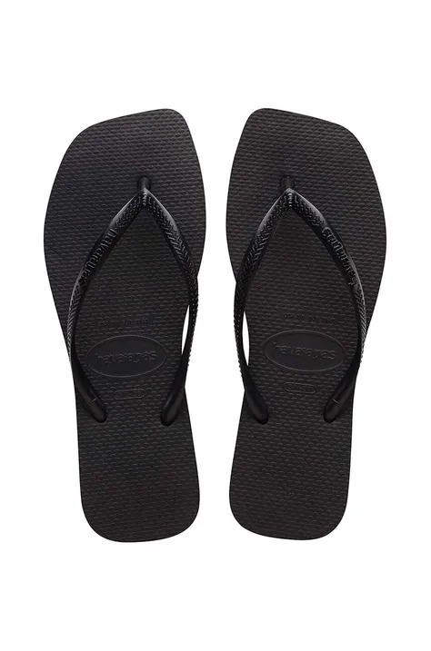 Havaianas flip-flop SQUARE fekete, női, lapos talpú, 4148301.0090