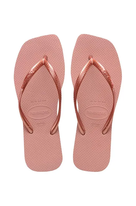 Havaianas flip-flop SQUARE rózsaszín, női, lapos talpú, 4148301.3544