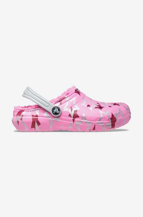 Παντόφλες Crocs Disco Dance Party 208085 χρώμα: ροζ