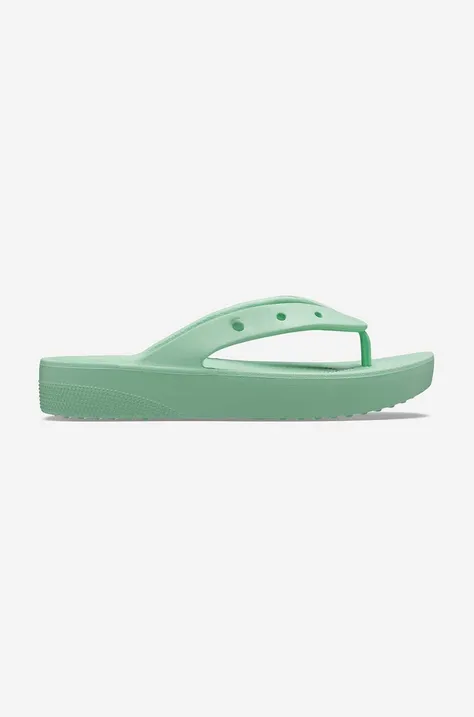 Crocs flip flops Classic Platfrom 207714 women's turquoise color