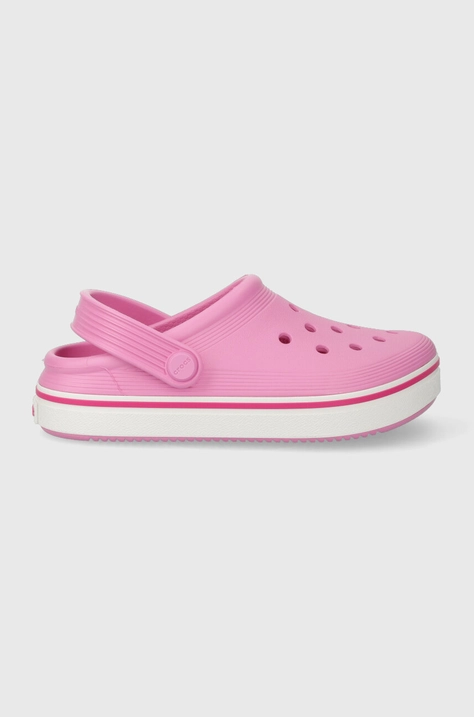 Παιδικές παντόφλες Crocs χρώμα: ροζ