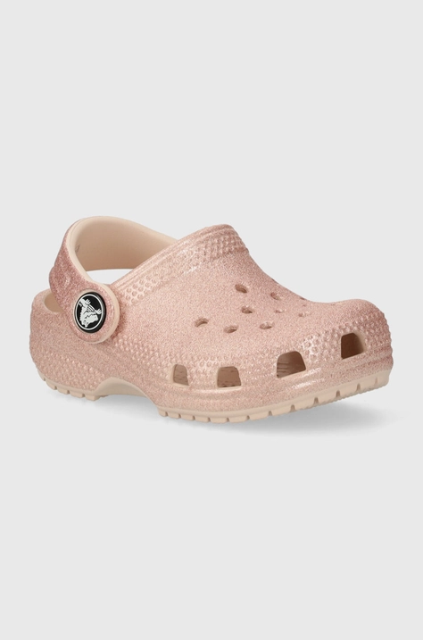 Παιδικές παντόφλες Crocs χρώμα: ροζ