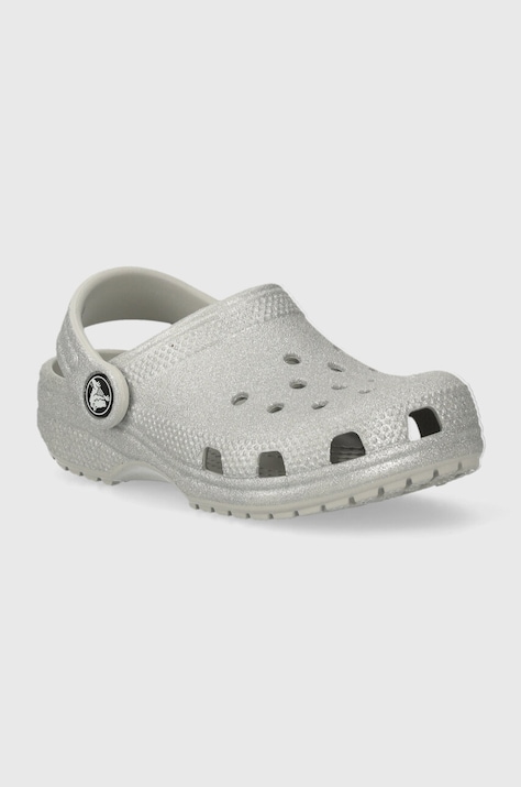Crocs slapi copii culoarea argintiu