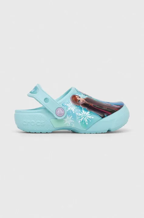 Crocs klapki dziecięce FL FROZEN II kolor niebieski