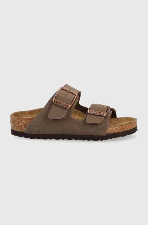 Дитячі шльопанці Birkenstock Arizona колір коричневий