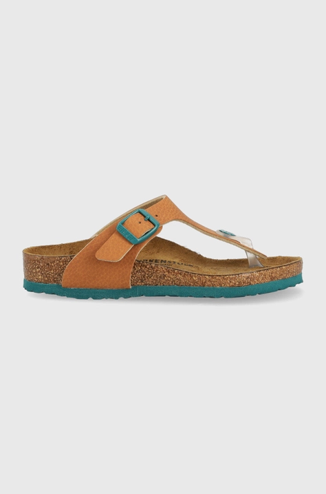 Παιδικές σαγιονάρες Birkenstock χρώμα: καφέ