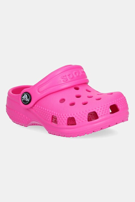 Crocs slapi copii CROCS LITTLES culoarea roz