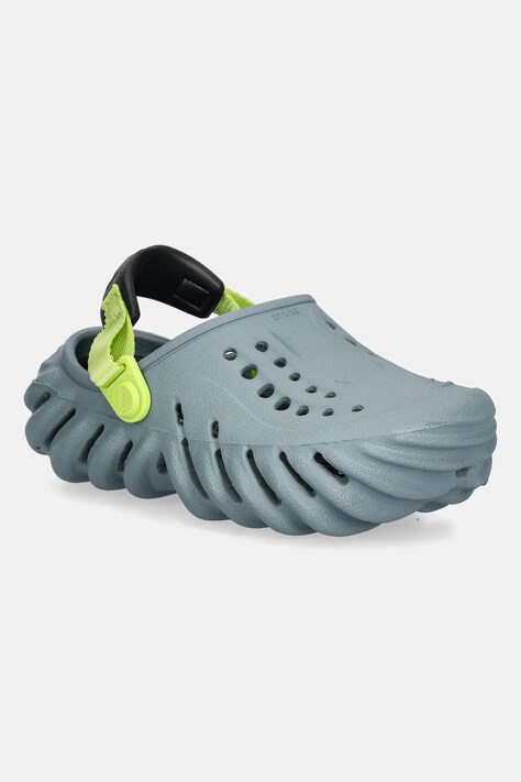 Дитячі шльопанці Crocs ECHO CLOG K колір зелений 208190