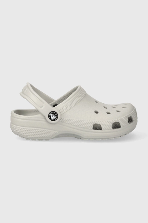 Detské šľapky Crocs CLASSIC KIDS CLOG šedá farba