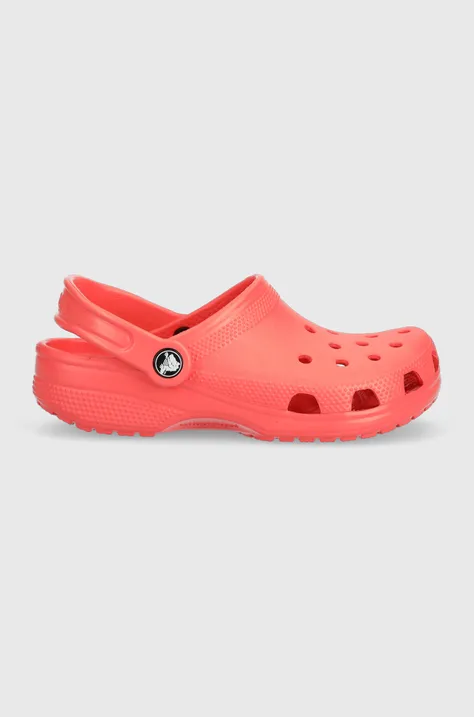 Šlapky Crocs CLASSIC KIDS CLOG červená farba