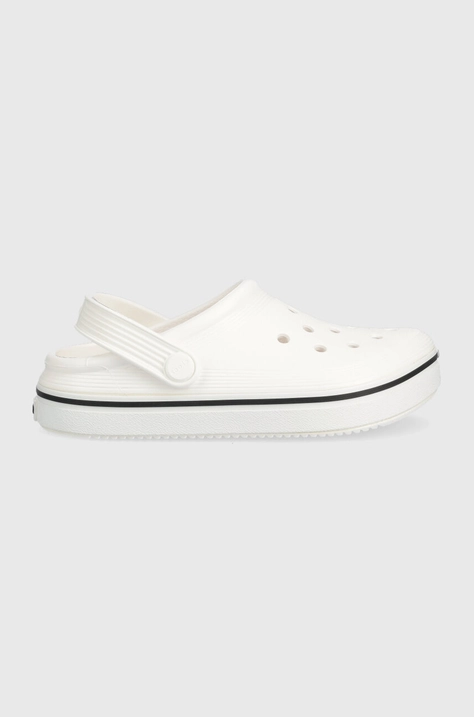 Crocs slapi copii CROCBAND CLEAN CLOG culoarea alb