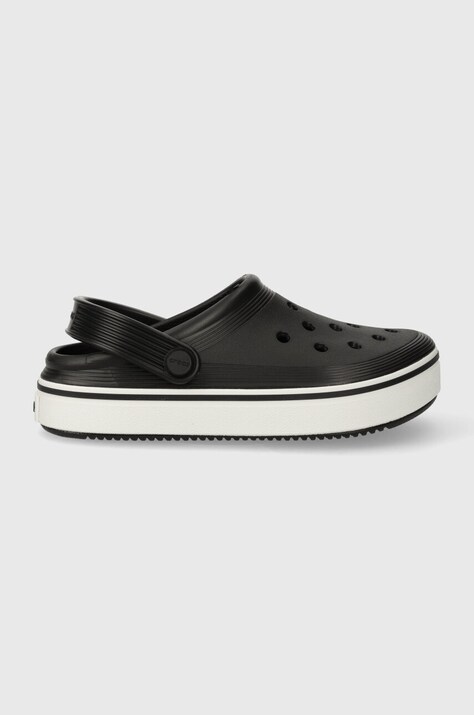 Dječje natikače Crocs CROCBAND CLEAN CLOG boja: crna