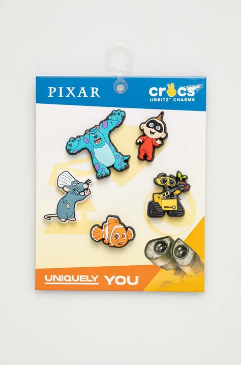 Detské odznaky na topánky Crocs x Pixar 5-pak