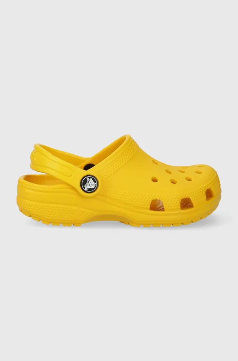 Детские шлепанцы Crocs цвет жёлтый