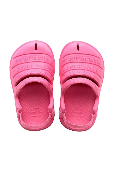 Παιδικά σανδάλια Havaianas CLOG χρώμα: ροζ