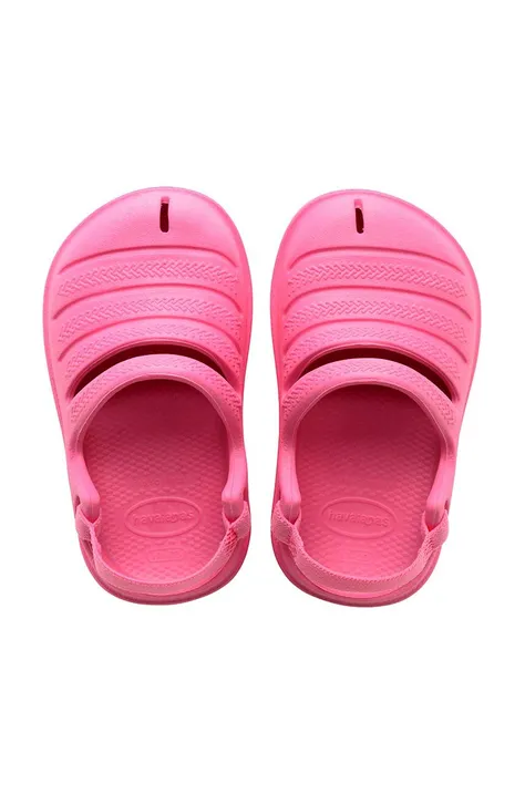 Detské sandále Havaianas CLOG ružová farba