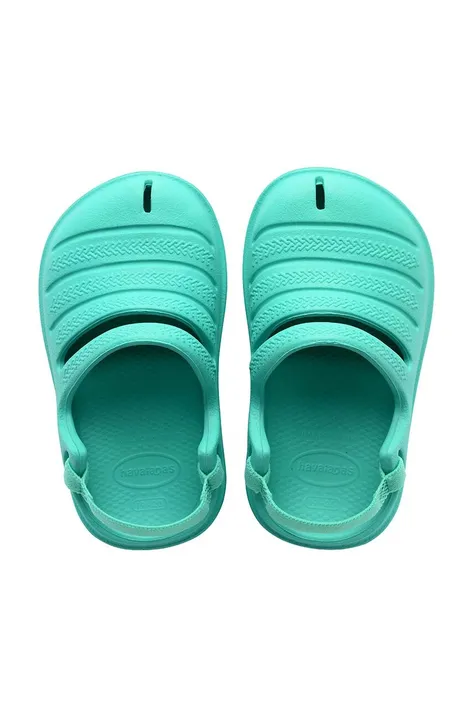 Detské sandále Havaianas CLOG tyrkysová farba