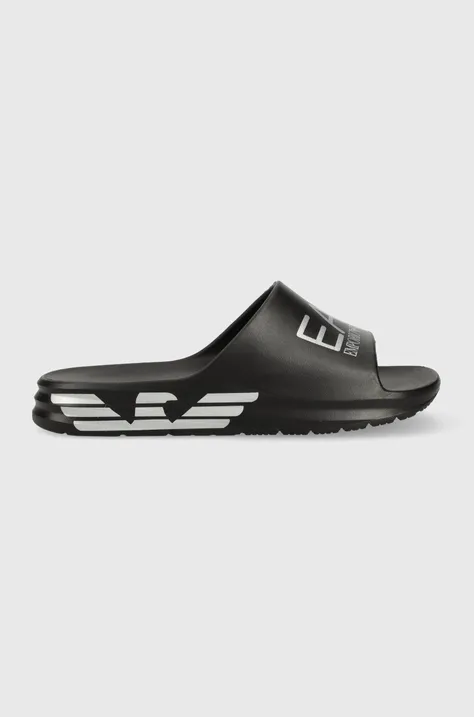 Pantofle EA7 Emporio Armani XBP008 XK337 N763 pánské, černá barva