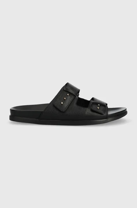 Aldo slapi de piele Serham barbati, culoarea negru, 13564003.SERHAM