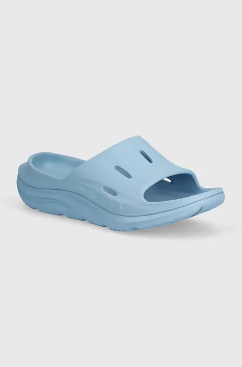 Hoka One One sliders ORA Recovery Slide 3 men's turquoise color