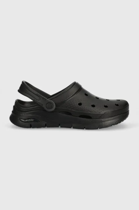 Pantofle Skechers FOAMIES pánské, černá barva