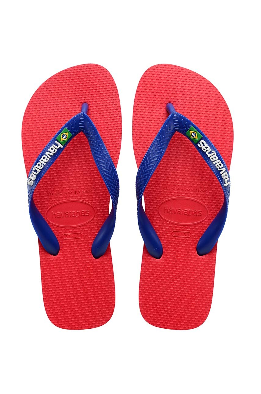 Havaianas japonki BRASIL LOGO kolor czerwony 4110850.7797
