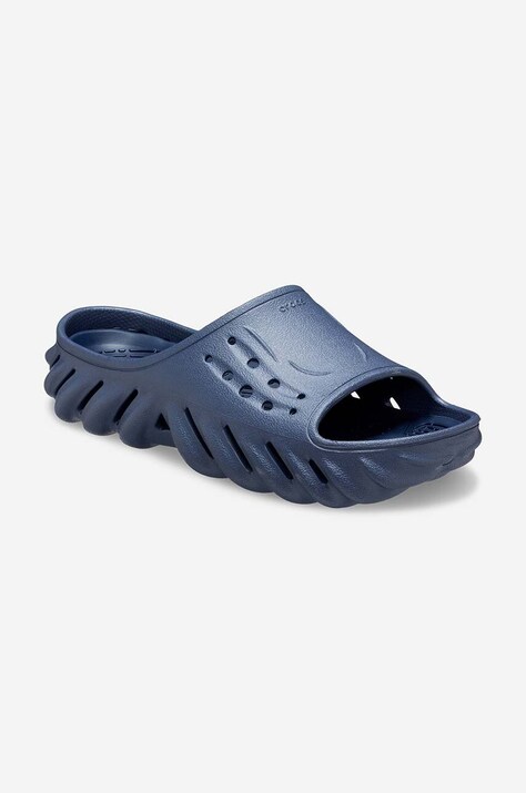 Pantofle Crocs Echo 208170 pánské, hnědá barva, 208170.STORM-NAVY