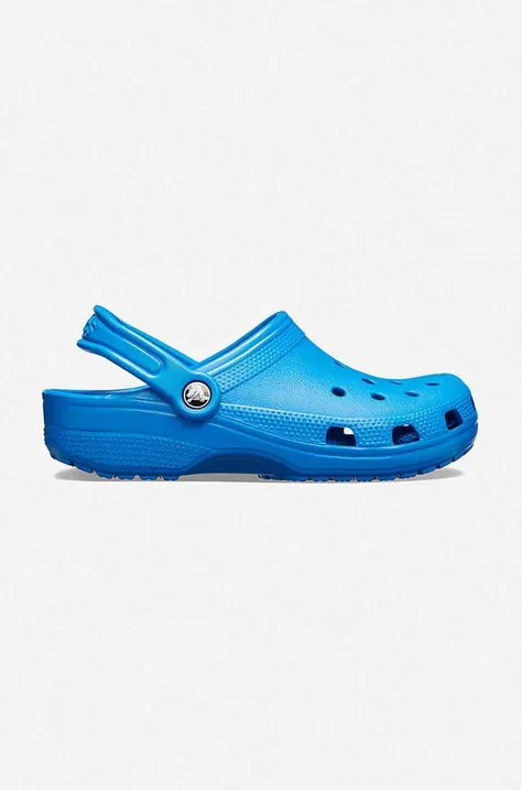 Crocs sliders Classic 10001 men's navy blue color