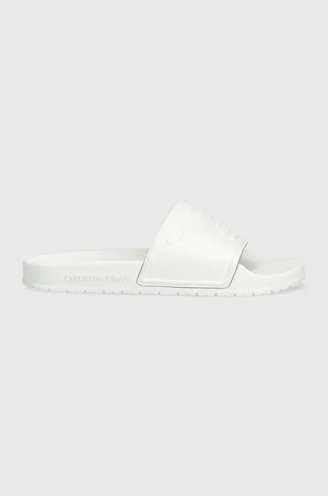 Παντόφλες Emporio Armani Underwear XVPS04 XN747 00001 χρώμα: άσπρο