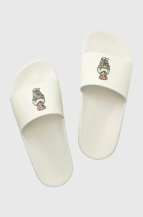 Παντόφλες Polo Ralph Lauren Polo Slide χρώμα: άσπρο, 809892944002