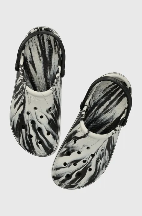 Шлепанцы Crocs Crocband IV Marbled Clog цвет чёрный 208601