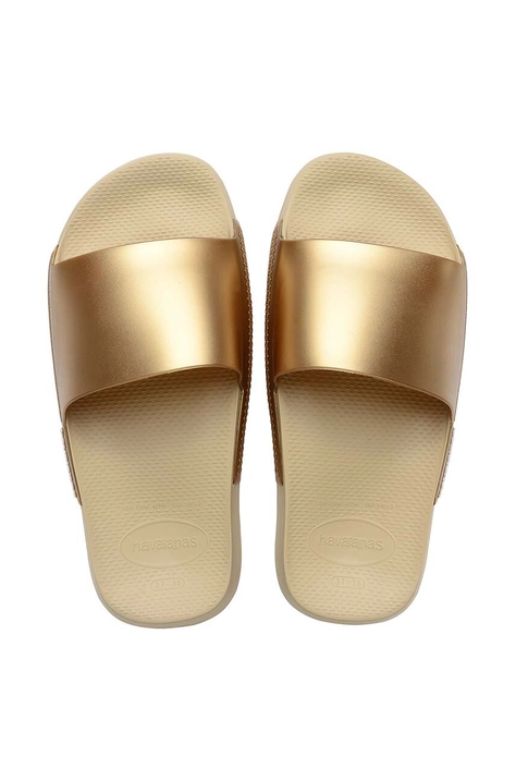 Παντόφλες Havaianas SLIDE CLASSIC χρώμα: χρυσαφί, 4147131.0154