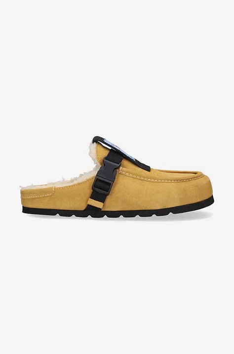 MCQ suede sliders Grow-Up yellow color