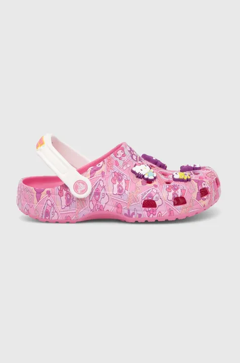 Crocs sliders x Hello Kitty pink color