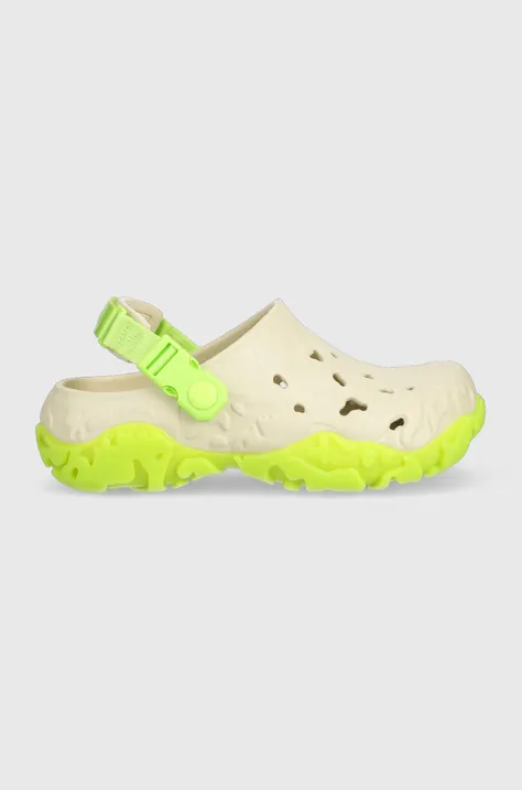Pantofle Crocs béžová barva