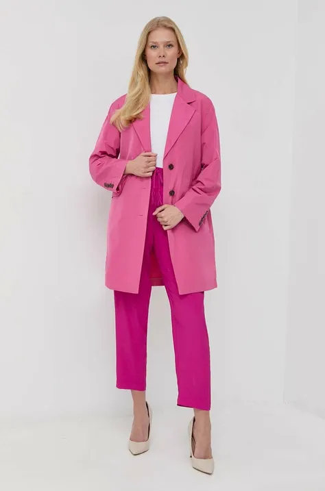 Пальто Marella женское цвет розовый переходное