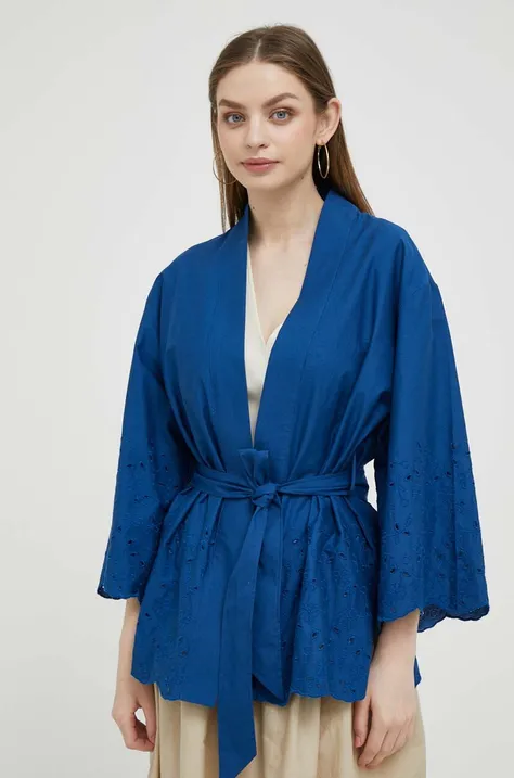 Kimono United Colors of Benetton mornarsko modra barva