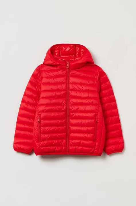 Detská bunda OVS červená farba