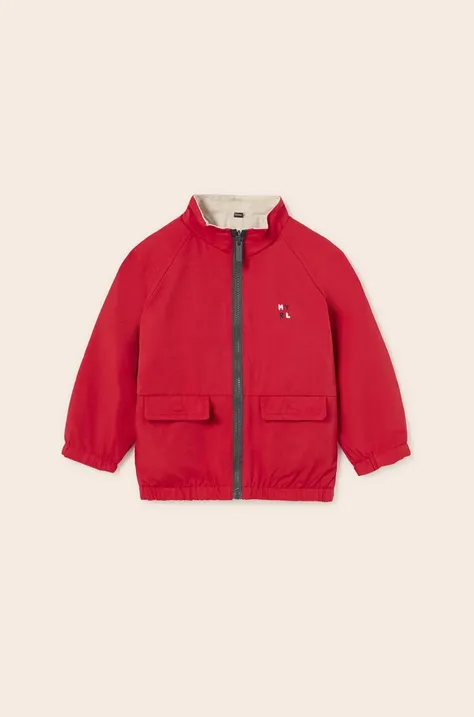 Дитяча двостороння куртка Mayoral колір червоний