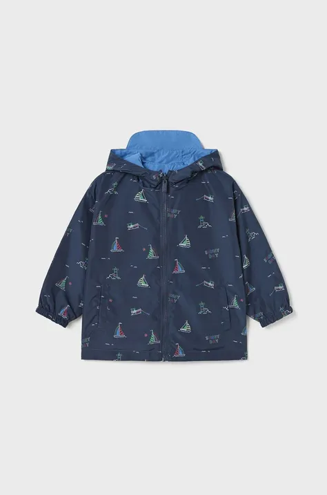 Двостороння дитяча куртка Mayoral колір синій