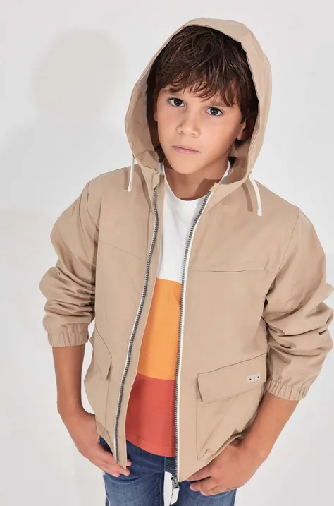 Дитяча куртка Mayoral колір бежевий